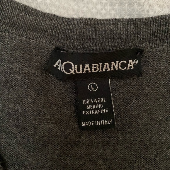 AC Quabianca 100% Wool V-neck, Women’s Sweater, Long-Sleeve, Size Large - Picture 8 of 9